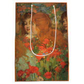 赤いケシの女の子(by George Henry) ミディアムペーパーバッグ (裏面)