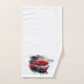 「赤いケシの子たち」 バスタオルセット (ハンドタオル)