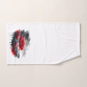 「赤いケシの子たち」 バスタオルセット (ハンドタオル)