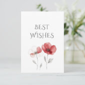 赤いケシの最高の願い サンキューカード (スタンド正面)