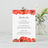 赤いケシの水の結婚色のゲスト情報 エンクロージャーカード (スタンド正面)