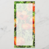 赤いケシの畑… メニュー (裏面)