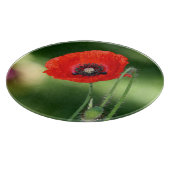赤いケシの種の丸いカッティングボード カッティングボード (角)