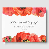 赤いケシの結婚水色 ゲストブック (正面)