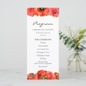 赤いケシの結婚水色 プログラム (スタンド正面)