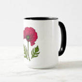 赤いケシの絵3 マグカップ (正面右)