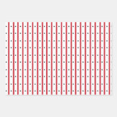 赤いケシの花と調整 ラッピングペーパーシート (正面2)