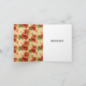赤いケシの花に感謝を込めて サンキューカード (内部)