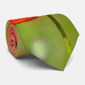 赤いケシの花のタイ ネクタイ (ロール)