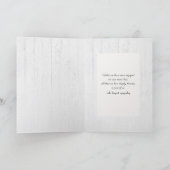 赤いケシの花の悔やみや弔慰 カード (内部)