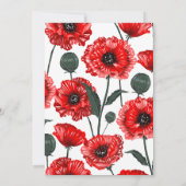 赤いケシの花の花嫁さまとその仲間たち 招待状 (裏面)