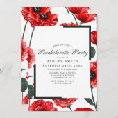 赤いケシの花の花嫁さまとその仲間たち 招待状 (正面/裏面)