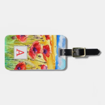 赤いケシの花畑