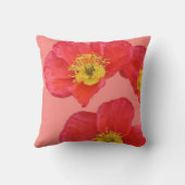 赤いケシの花 クッション (裏面)