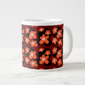 赤いケシの花 ジャンボコーヒーマグカップ (正面右)
