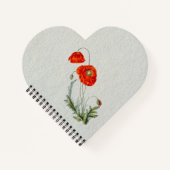 赤いケシの花 ノートブック (正面)