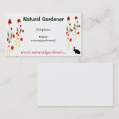 赤いケシの花 名刺 (正面/裏面)