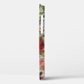 赤いケシの花、柔らかい水色。 Case-Mate iPhoneケース (裏面 / 左)