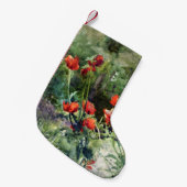 赤いケシの花(Mildred Anne Butler) スモールクリスマスストッキング (正面 (吊り時))