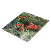 赤いケシの花(Mildred Anne Butler) タイル (側面)