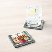 赤いケシの赤いコーヒースズ コースター (右側)