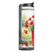 赤いケシの赤いコーヒースズ タンブラー (回転左)