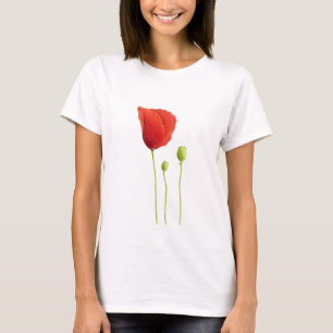 赤いケシのTシャツ Tシャツ
