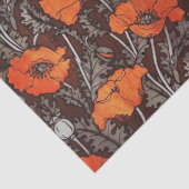 赤いケシ入り白黒ケシ畑フローラ 薄葉紙 (詳細)