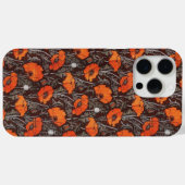 赤いケシ入り白黒ケシ畑フローラ Case-Mate iPhoneケース (裏面 (横))