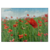 赤いケシ分野 カッティングボード (正面)