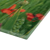 赤いケシ分野 カッティングボード (角)