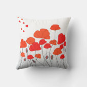 赤いケシ枕 クッション (裏面)