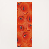 赤いケシ柄 ヨガマット (正面)