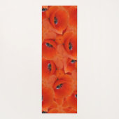 赤いケシ柄 ヨガマット (裏面)