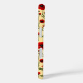 赤いケシ柄 Case-Mate iPhoneケース (裏面 / 右)