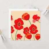 赤いケシ畑 カード (正面/裏面インサイチュ)