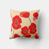 赤いケシ畑 クッション (裏面)