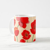 赤いケシ畑 コーヒーマグカップ (正面左)