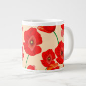 赤いケシ畑 ジャンボコーヒーマグカップ (正面右)