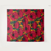 赤いケシ畑 タペストリー (正面(横))