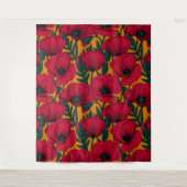 赤いケシ畑 タペストリー (正面)