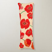 赤いケシ畑 ボディピロー (正面縦)