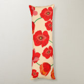 赤いケシ畑 ボディピロー (裏面 (縦))
