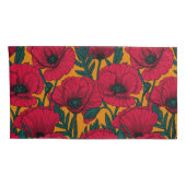 赤いケシ畑 枕カバー (裏面-右)