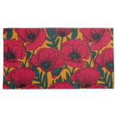 赤いケシ畑 枕カバー (正面右)