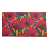 赤いケシ畑 枕カバー (裏面-左)