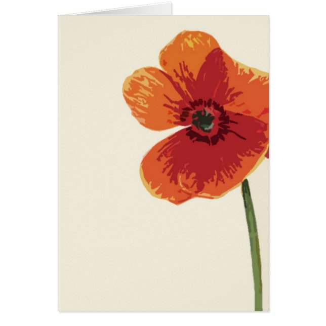 赤いケシ3 (正面)