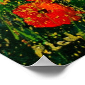 赤いケシ45 ポスター (角)