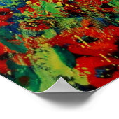 赤いケシ78 ポスター (角)