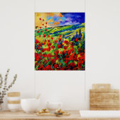 赤いケシ78 ポスター (キッチン)